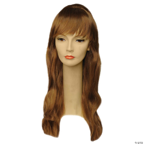 Adults Priscilla Long-Haired Straight with Bangs Wig - Strawberry Blonde 27