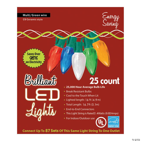 Holiday Lights C9 Ceramic Style