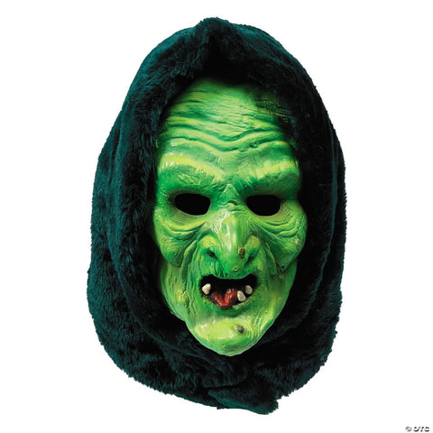 Don Post Studios Witch Overhead Latex Mask with Hood - One Size