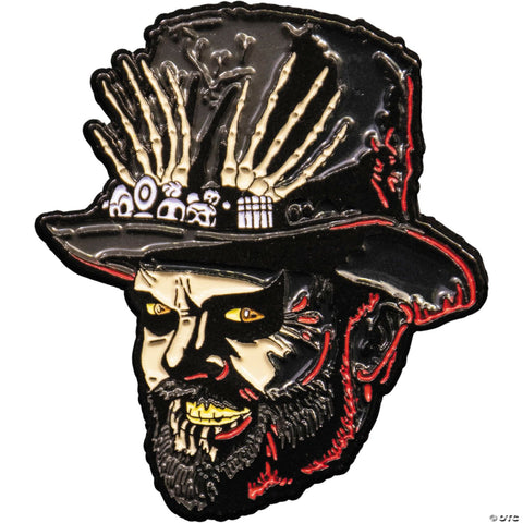 1 3/4" Candy Corn™ Dr. Death Monster Face Full-Color Enamel Pin