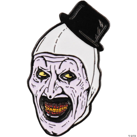 1 1/2" Terrifier 2™ Art the Clown Character Face Full-Color Enamel Pin