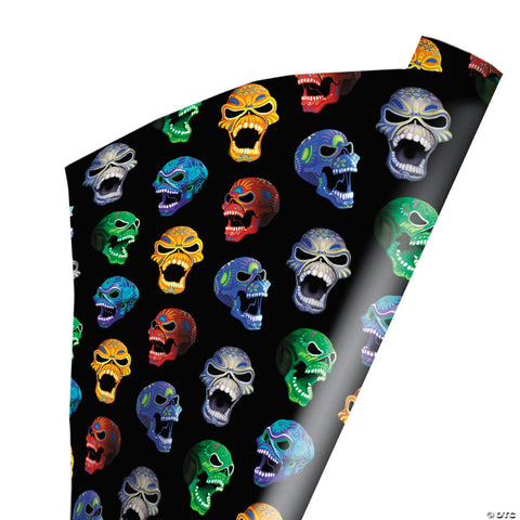 96" x 30" Wrapped in Terror Iron Maiden Nights of the Dead Wrapping Paper