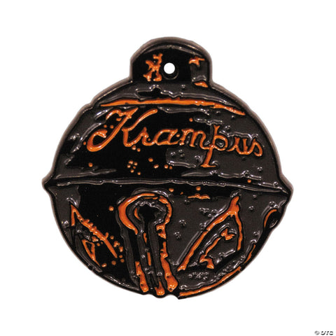 1 1/2" Krampus™ Bell Ornament Full-Color Enamel Pin