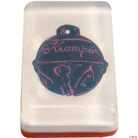 4.5 oz. Krampus™ Bell Image Soap Bar with Winter Bloom Scent