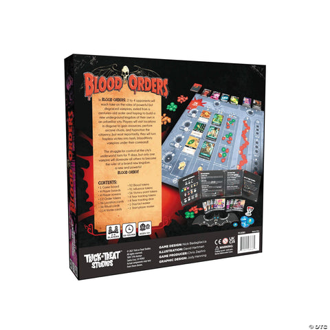 Blood Orders Vampire-Themed Board Game for 2 to 4 Players