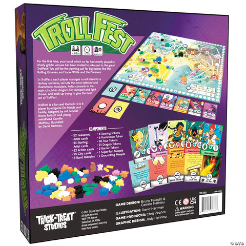 TrollFest Board Game for 3 to 6 Players