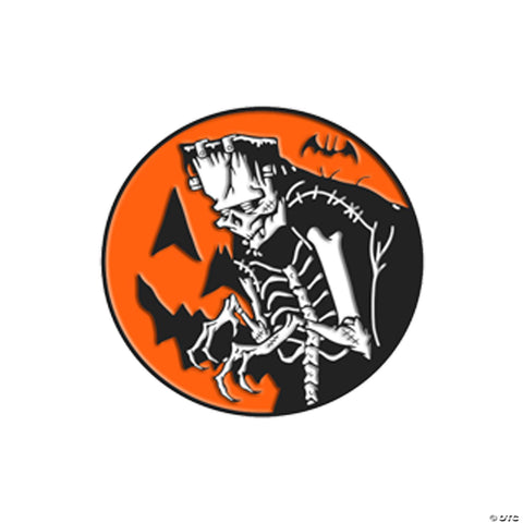1 1/2" Toxictoons™ Pumpkinstein Full-Color Enamel Pin