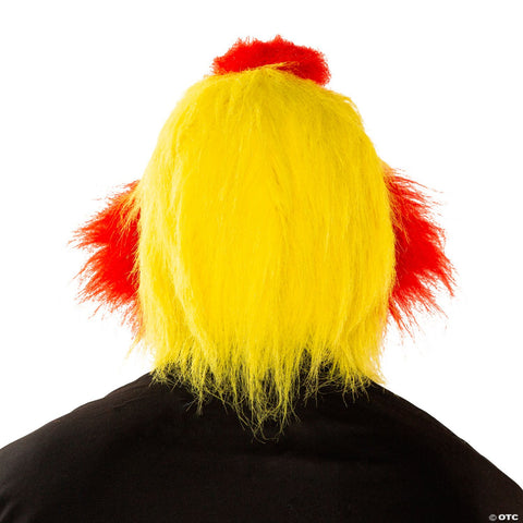 Moving Mouth Red Yellow LED Clown Mask Costume Accessory