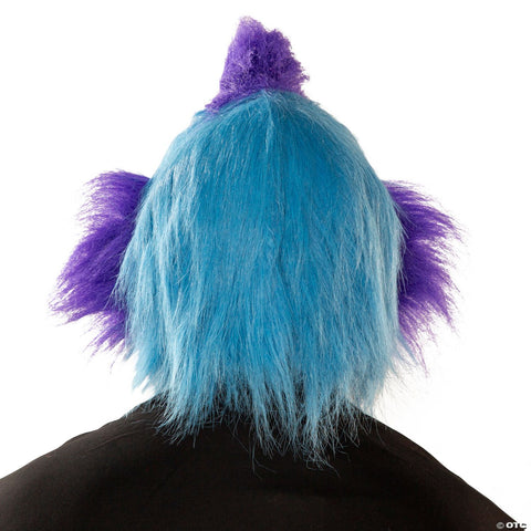 Moving Mouth Purple Blue LED Clown Mask Costume Accessory