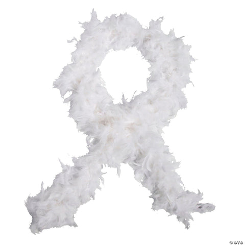 6 Ft. 40-Gram Solid White Feather Boa