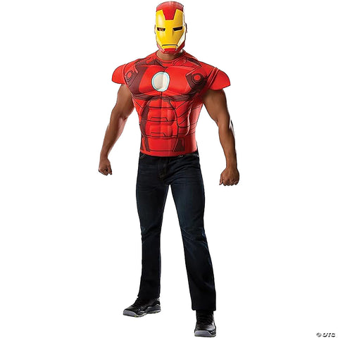 Men's Iron Man Muscle Chest Costume