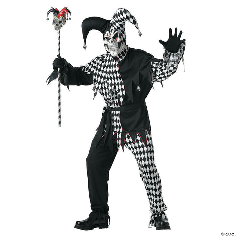 Men's Evil Jester Costume - Large | Horror-Shop.com