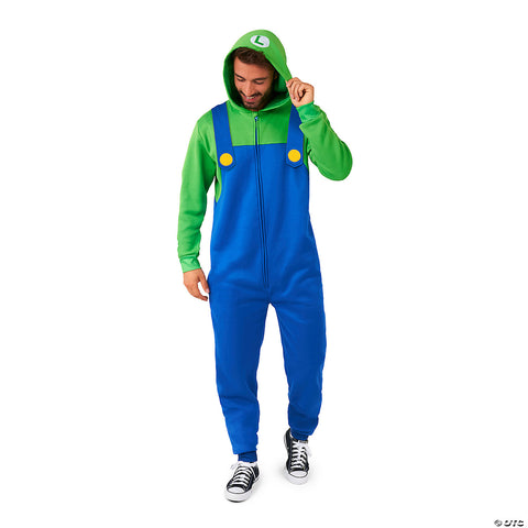 Men's Luigi™ Onesie Costume -  42-44 | Horror-Shop.com