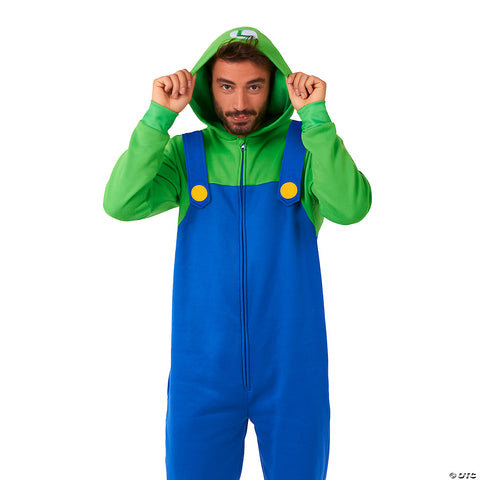 Men's Luigi™ Onesie Costume -  42-44 | Horror-Shop.com