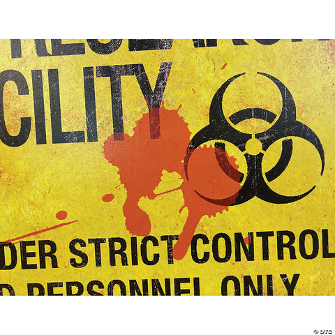 Zombie Research Factory Metal Sign | Horror-Shop.com