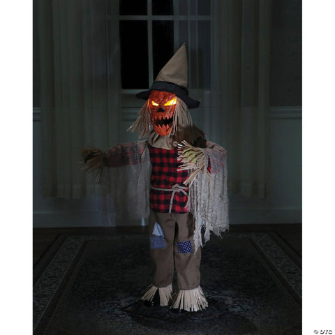36" Twitching Scarecrow Animated Prop