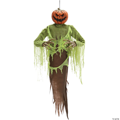 60" Hanging Pumpkin Halloween Decoration