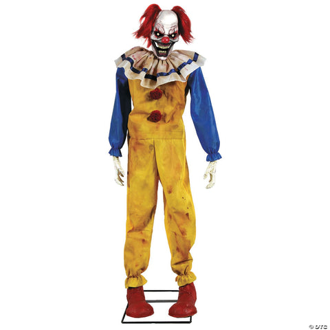 Animated Twitching Clown Prop 5 Ft