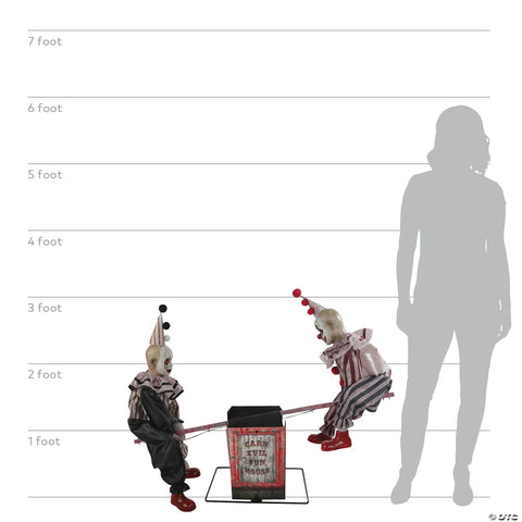 Animated See Saw Clowns Prop