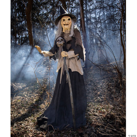 6' Lunging Witch with DigitEye Animated Prop