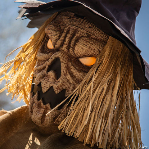 96" Staked Scarecrow Animated Halloween Prop