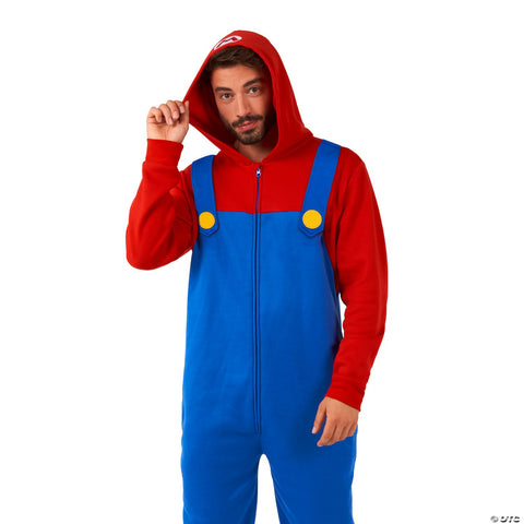 Men's Mario™ Onesie Costume -  42-44
