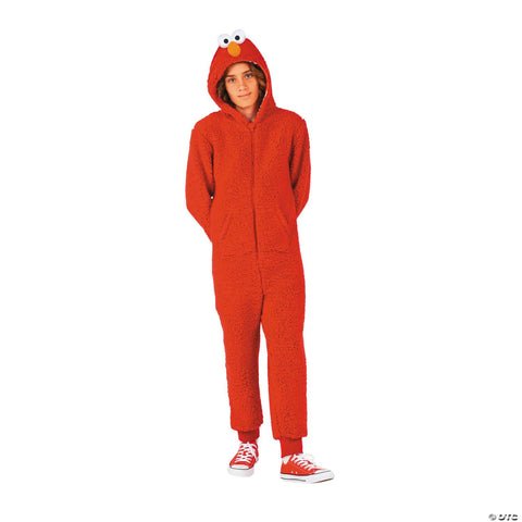 Kids Sesame Street® Elmo Hooded Onesie Costume - Small 2T-4T