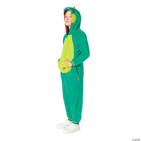 Kids Dinosaur Hooded Onesie Costume - Small 2T-4T