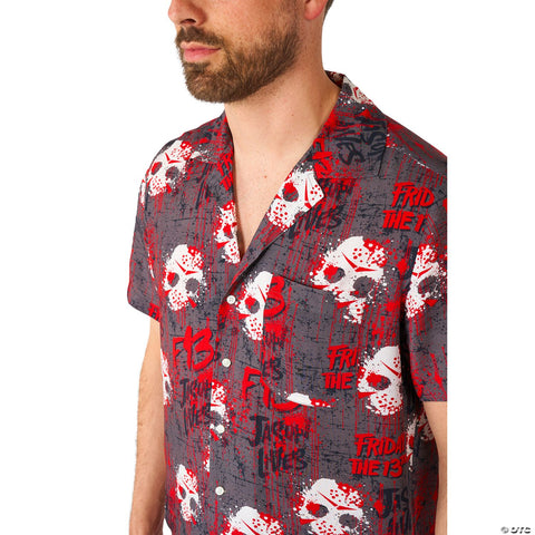 Men's Friday The 13th™ Short Sleeve Shirt -  44-46