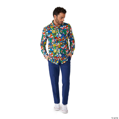 Men's Super Mario™ Dress Shirt -  44-46