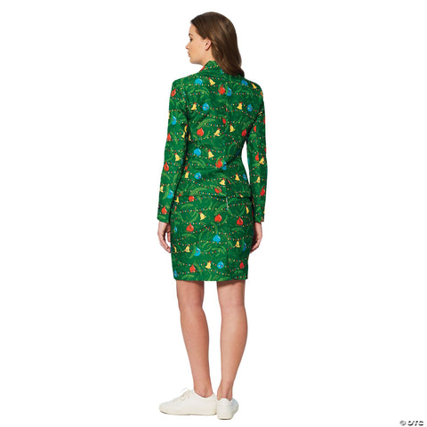 Women's Green Christmas Tree Suit