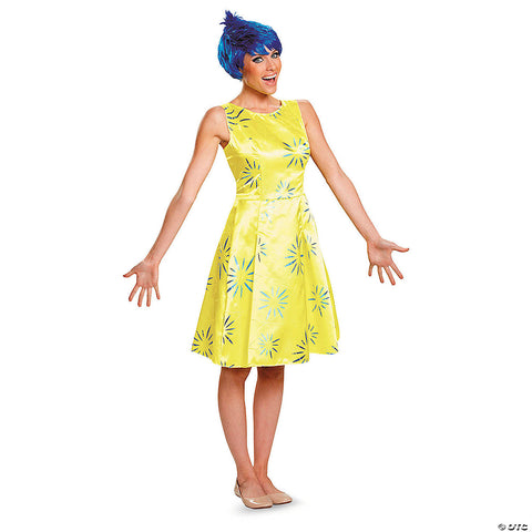 Women’s Deluxe Disney/Pixar Inside Out 2 Yellow Joy Costume -  8-10