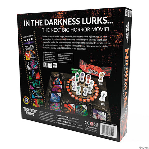 Reiner Knizia Nightmare Productions Board Game for 2-5 Players | Horror-Shop.com