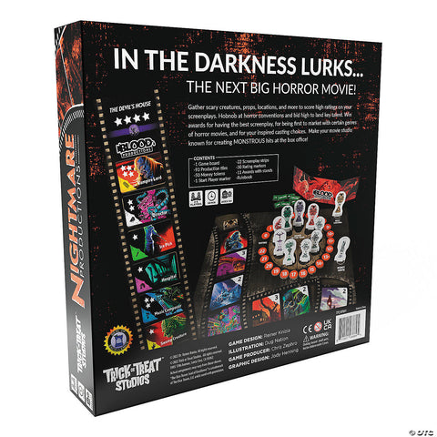Reiner Knizia Nightmare Productions Board Game for 2-5 Players | Horror-Shop.com