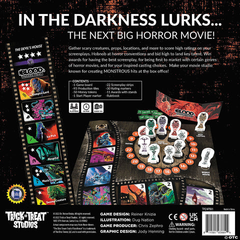 Reiner Knizia Nightmare Productions Board Game for 2-5 Players | Horror-Shop.com