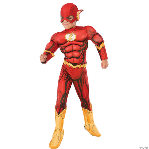 Boy's Deluxe Photo-Real Muscle Chest Flash Costume