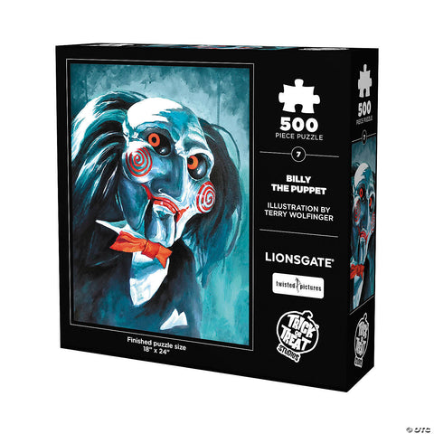 Saw™ Billy the Puppet 500 Piece Jigsaw Puzzle | Horror-Shop.com