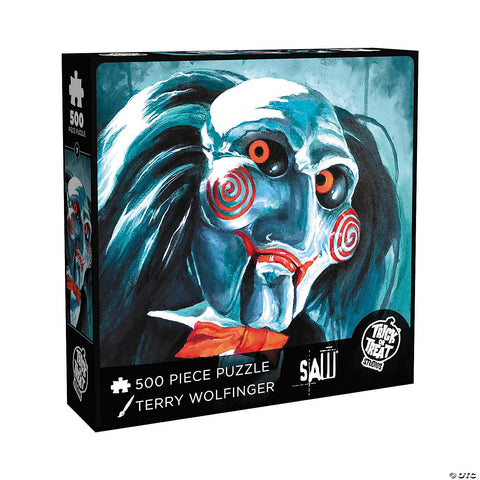 Saw™ Billy the Puppet 500 Piece Jigsaw Puzzle | Horror-Shop.com