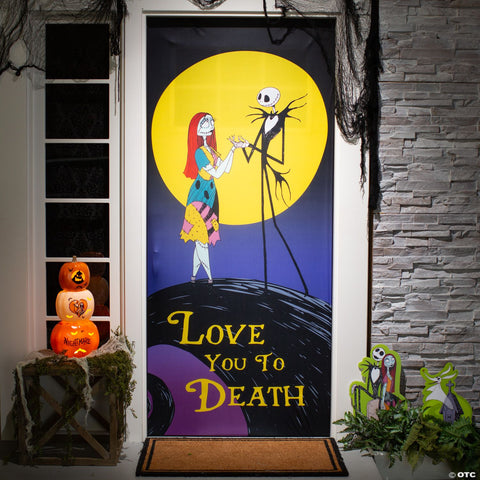 80" The Nightmare Before Christmas™ Love You to Death Halloween Door Decoration