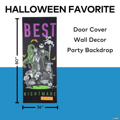 80" The Nightmare Before Christmas™ Best Nightmare Ever Halloween Door Decoration