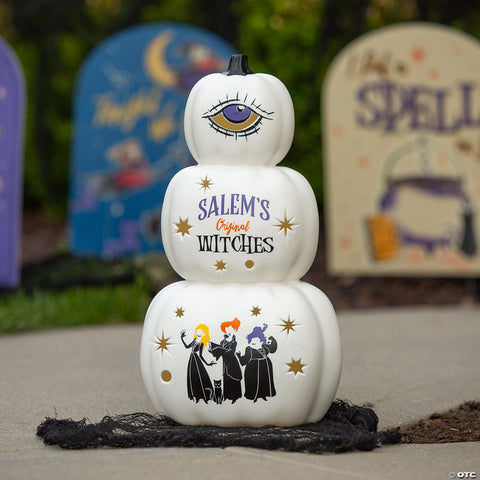 18" Hocus Pocus™ Light-Up Stacked Pumpkins Tabletop Decoration