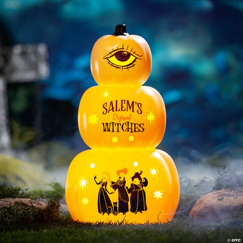 18" Hocus Pocus™ Light-Up Stacked Pumpkins Tabletop Decoration