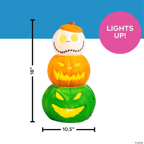 18 1/2" The Nightmare Before Christmas™ Light-Up Jack & Oogie Boogie Decoration