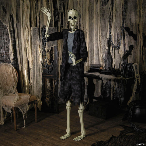 6 Ft. 2" Standing Franky Skeleton Halloween Decoration