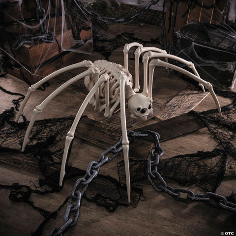 40" Creepy Spider Skeleton Halloween Decoration