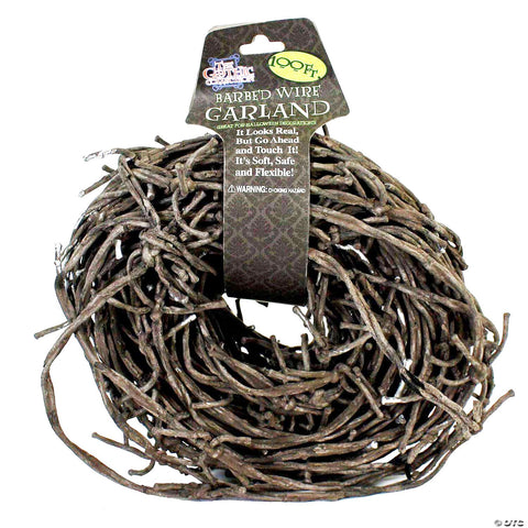 97.5' Rusted Barbed Wire