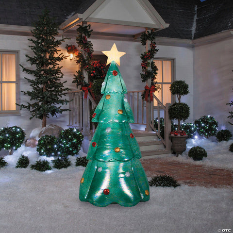 Airblown Mixed Media Green Christmas Inflatable