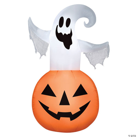 Airblown Ghost Jack-O'-Lantern Inflatable