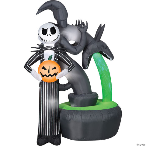 Projection Airblown Jack Skellington Inflatable