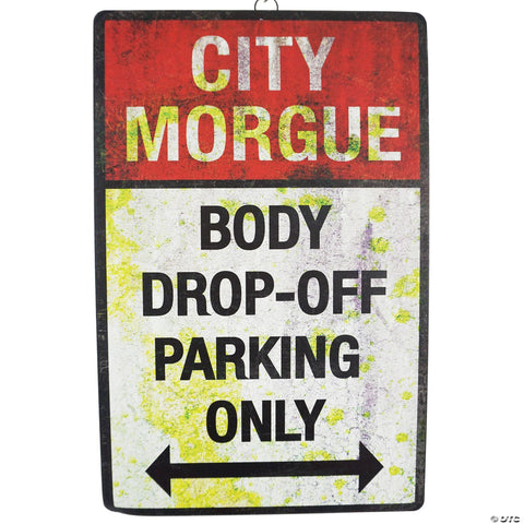 Body Drop Off Parking' Sign